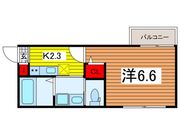 ALBA大和田　Southの物件間取画像